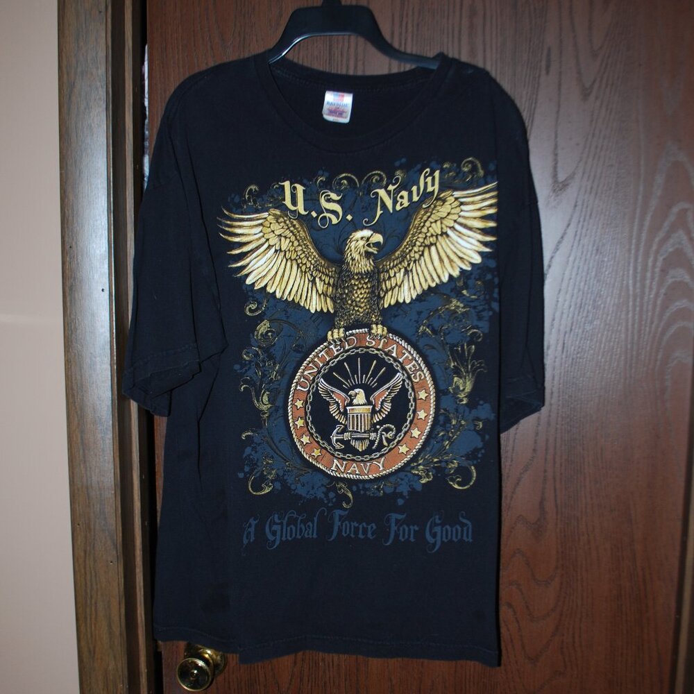 U.S. Navy 100% Cotton, Made in America T-shirt